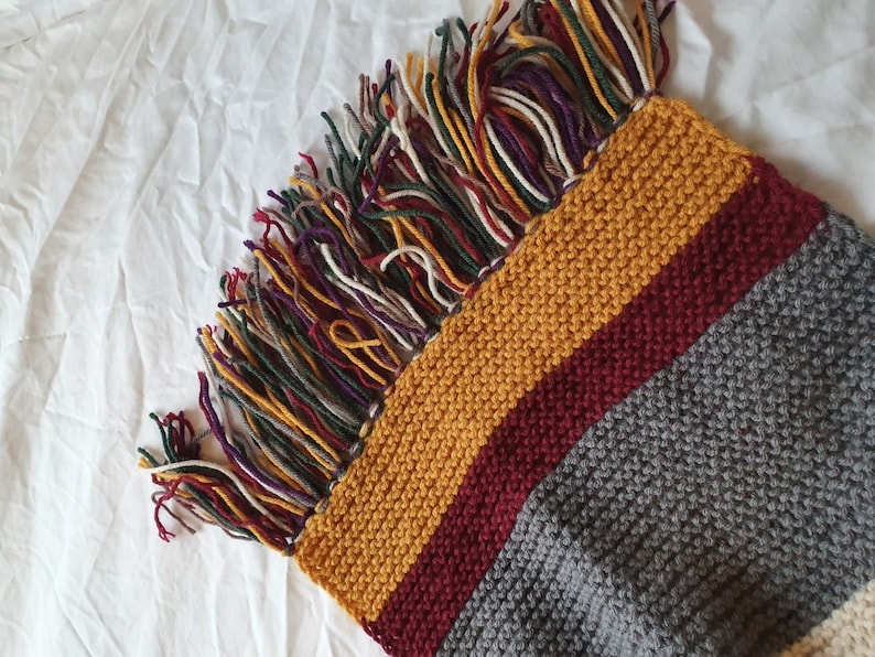 Tom Baker DOCTOR WHO 1974 Scarf Hand made and 12 feet long image 4