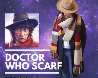 Tom Baker DOCTOR WHO 1974 Scarf Hand made and 12 feet long