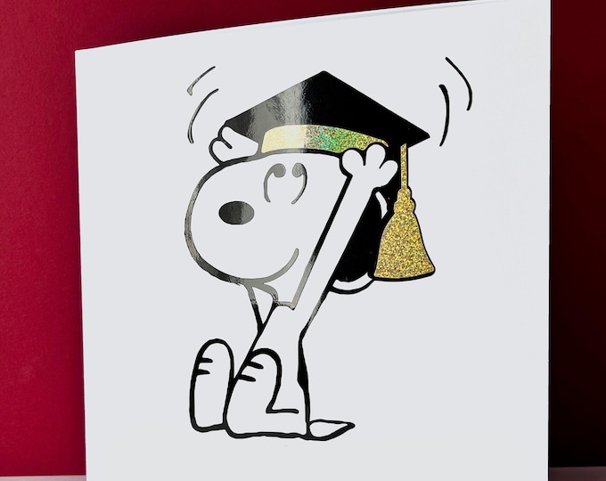 "Hats off to the Grad" handmade card