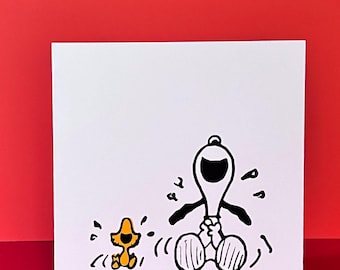 "Giggles" Handmade card