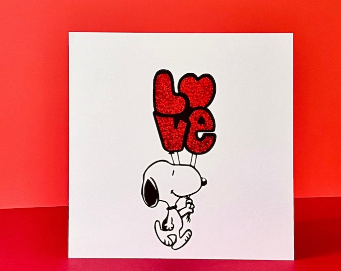 "Love balloon" handmade card