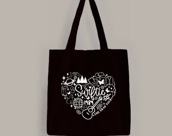 “Eras Icons” Swiftie inspired Tote Bag