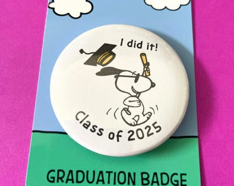 Snoopy Class of 2025 Badge