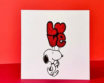 "Love balloon" handmade card