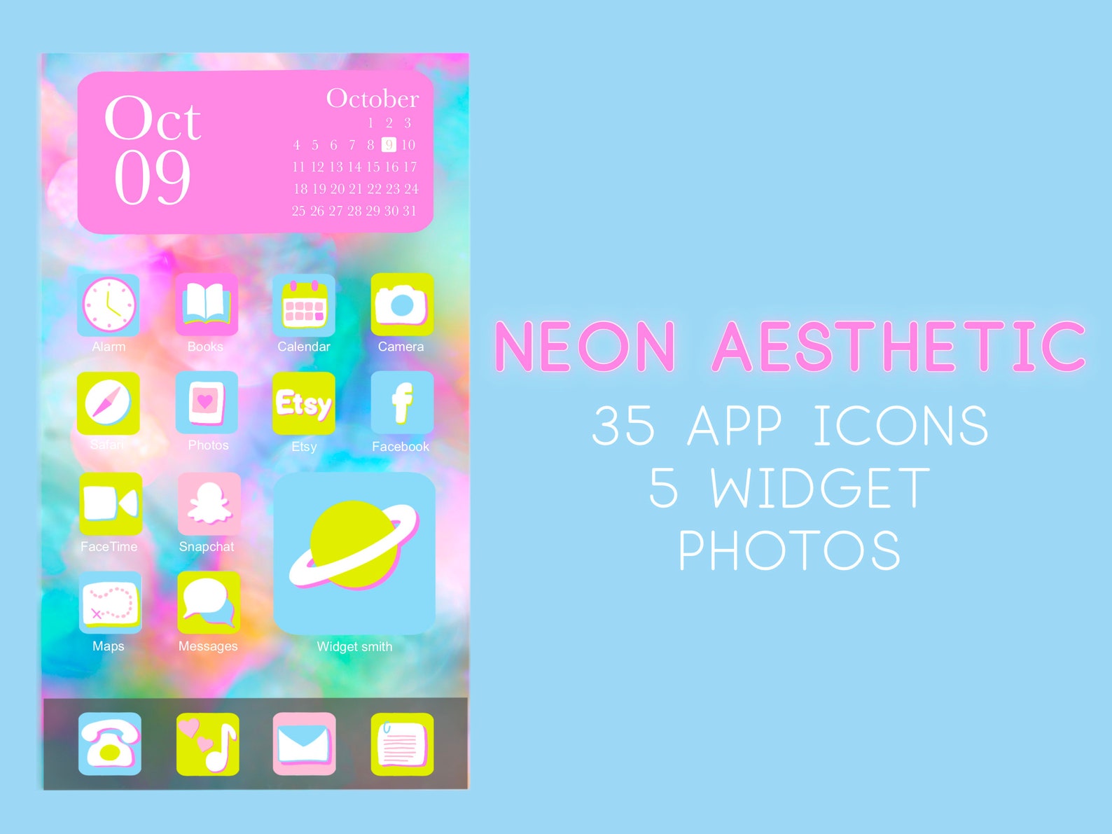 Neon Aesthetic Icons for iOS 14 80s Minimalist Throwback Neon Aesthetic Icons for iOS 14 80s Minimalist Throwback