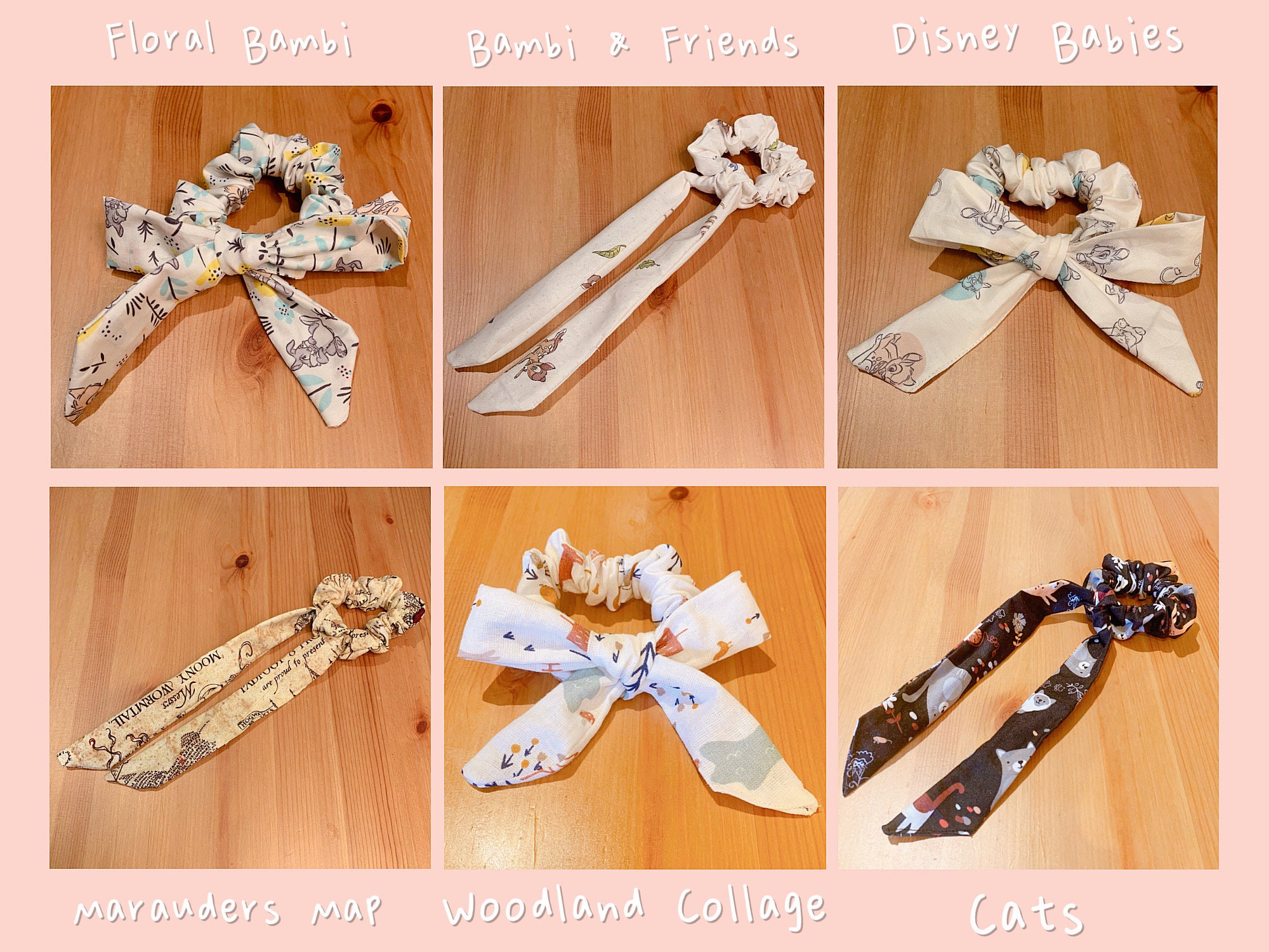 3in1 Scrunchie with Ribbon more colours available Etsy