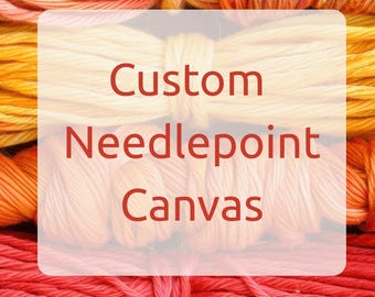Aangepast borduurmotief: gepersonaliseerd en beschilderd canvas