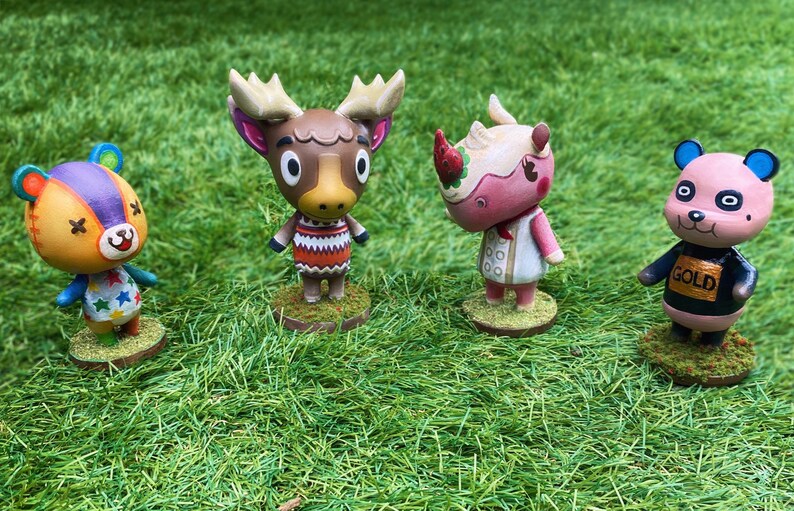 Animal Crossing custom hand painted amiibo style 3d ...