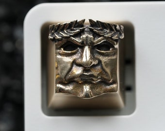 The Emperor - Solid Bronze Metal Premium Keycap Artisan Mechanical Keyboard Ceasar Pompey Magnus Rome Roman Cesar Veni Vidi Vici / Triumph