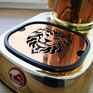 La Pavoni Lion Copper Drip Tray Grate - Custom Artisan Drip Tray for La Pavoni Coffee Express For Old and New Machines / Steel / Brass