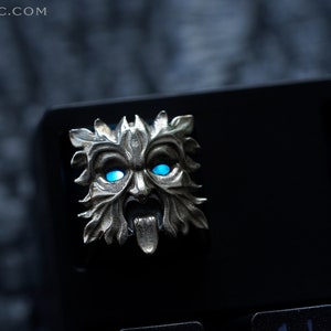 Argentan Greenman Premium Solid Keycap for Cherry MX/ Mechanical Keyboard / Artisan / Gothic / KeyRelic / Architecture / Gift / Nature image 4