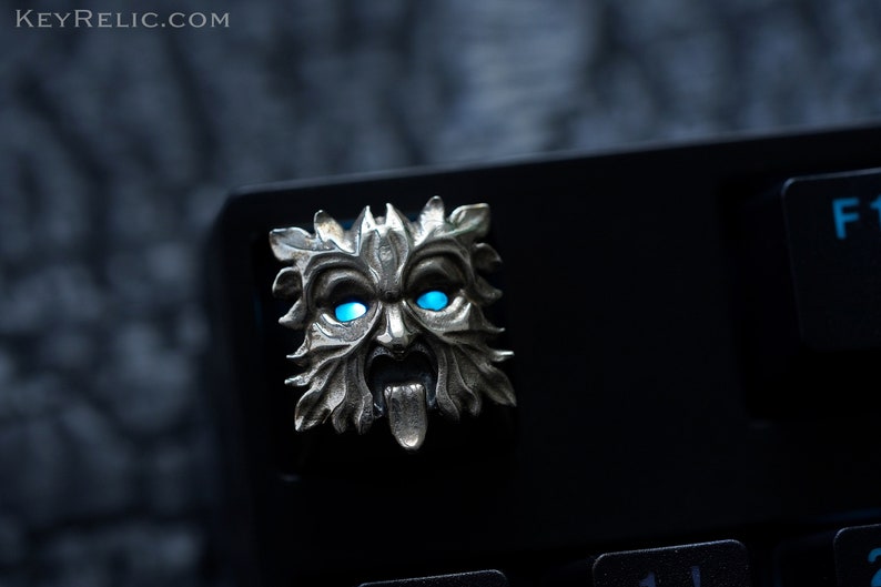 Argentan Greenman Premium Solid Keycap for Cherry MX/ Mechanical Keyboard / Artisan / Gothic / KeyRelic / Architecture / Gift / Nature image 4