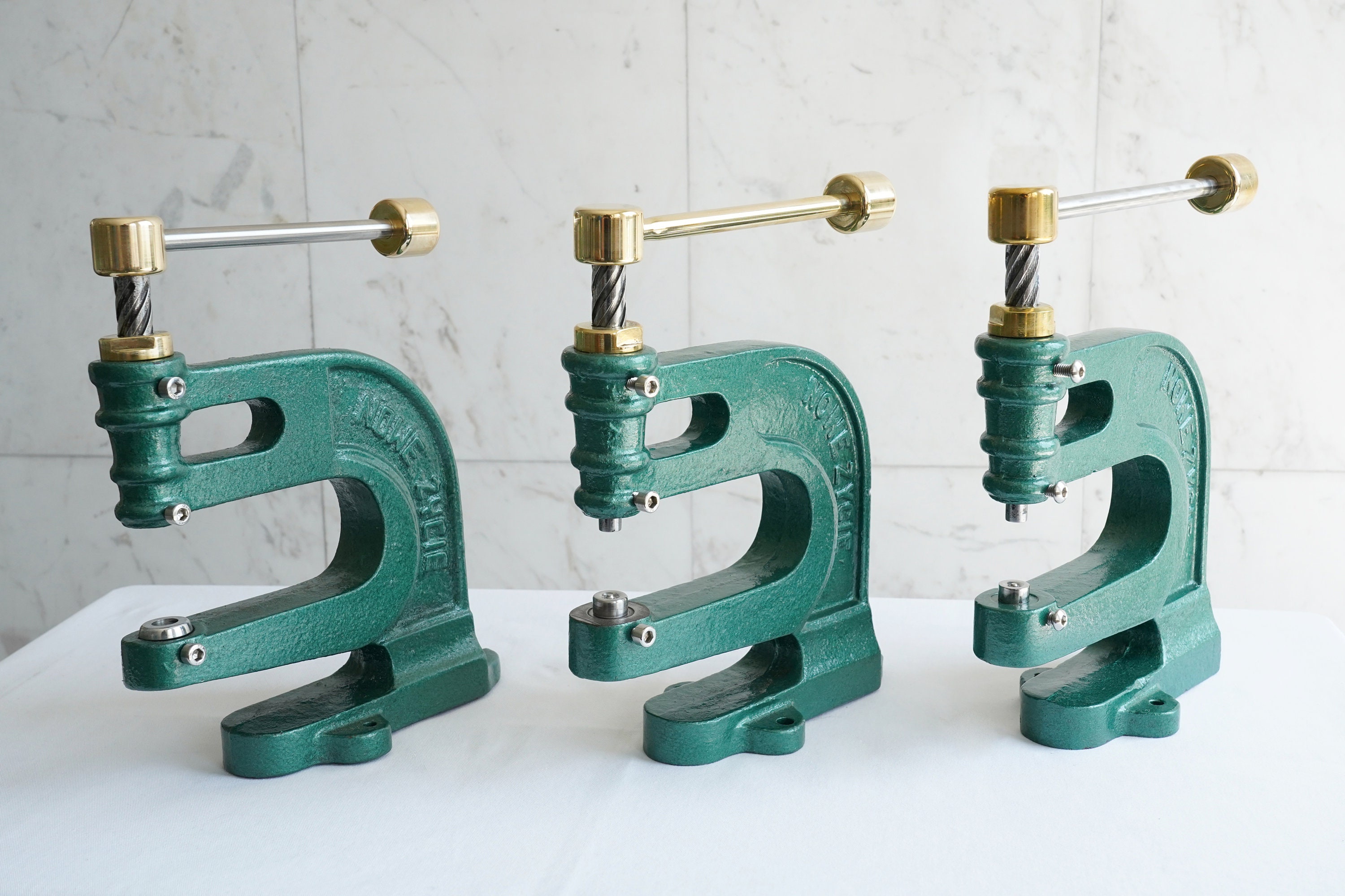 Vintage Restored Upcycled Cast Iron Rivet Press / Spindle Etsy