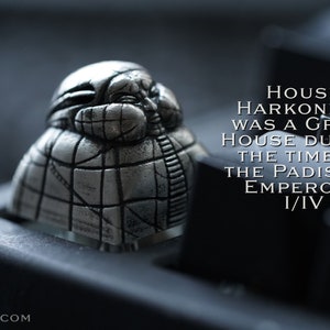Baron Vladimir Harkonnen Fortress - Inspired by H.R. Giger concepts for Jodorowsky's DUNE Metal Artisan Keycap for Mechanical Keyboard