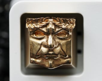 The Emperor - Solid Bronze Metal Premium Keycap Artisan Klawiatura mechaniczna Ceasar Pompey Magnus Rome Roman Cesar Veni Vidi Vici / Triumph