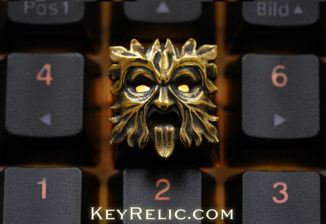 Greenman - Premium Solid Brass Keycap for Cherry MX/ Mechanical