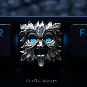 Argentan Greenman Premium Solid Keycap for Cherry MX/ Mechanical Keyboard / Artisan / Gothic / KeyRelic / Architecture / Gift / Nature image 2