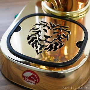 La Pavoni Lion Brass Drip Tray Grate - Custom Artisan Drip Tray for La Pavoni Coffee Express For Old and New Machines / Steel / Copper