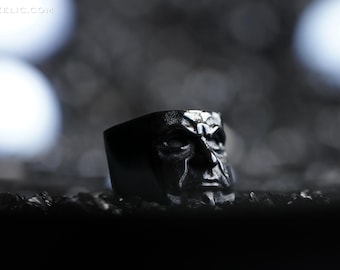 The Judge - Black Artisan Keycap / Mechanical Keyboard /  Gothic Face Keyrelic / Reisin