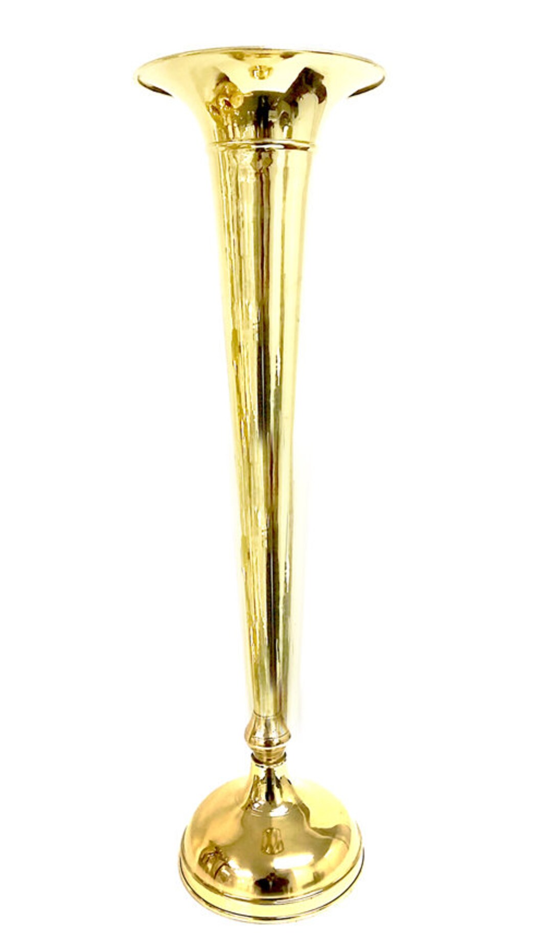 IMA BRASS Flower Vase 30 Gold Slim Neck H 30 Ins. X Etsy