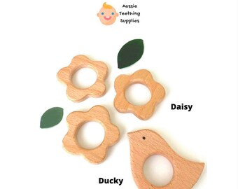 maple wood teething rings