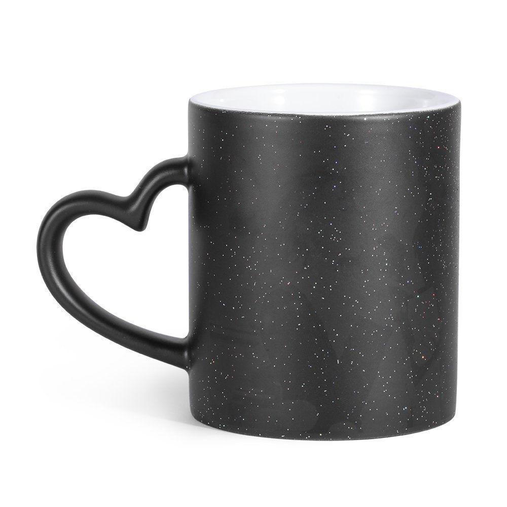 Fidget spinner black denim photocollage Coffee Mug by Denima Heart