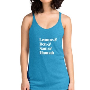 1-Women's Racerback Tank | Spinning | UK Instructors | Leanne Ben Sam Hannah