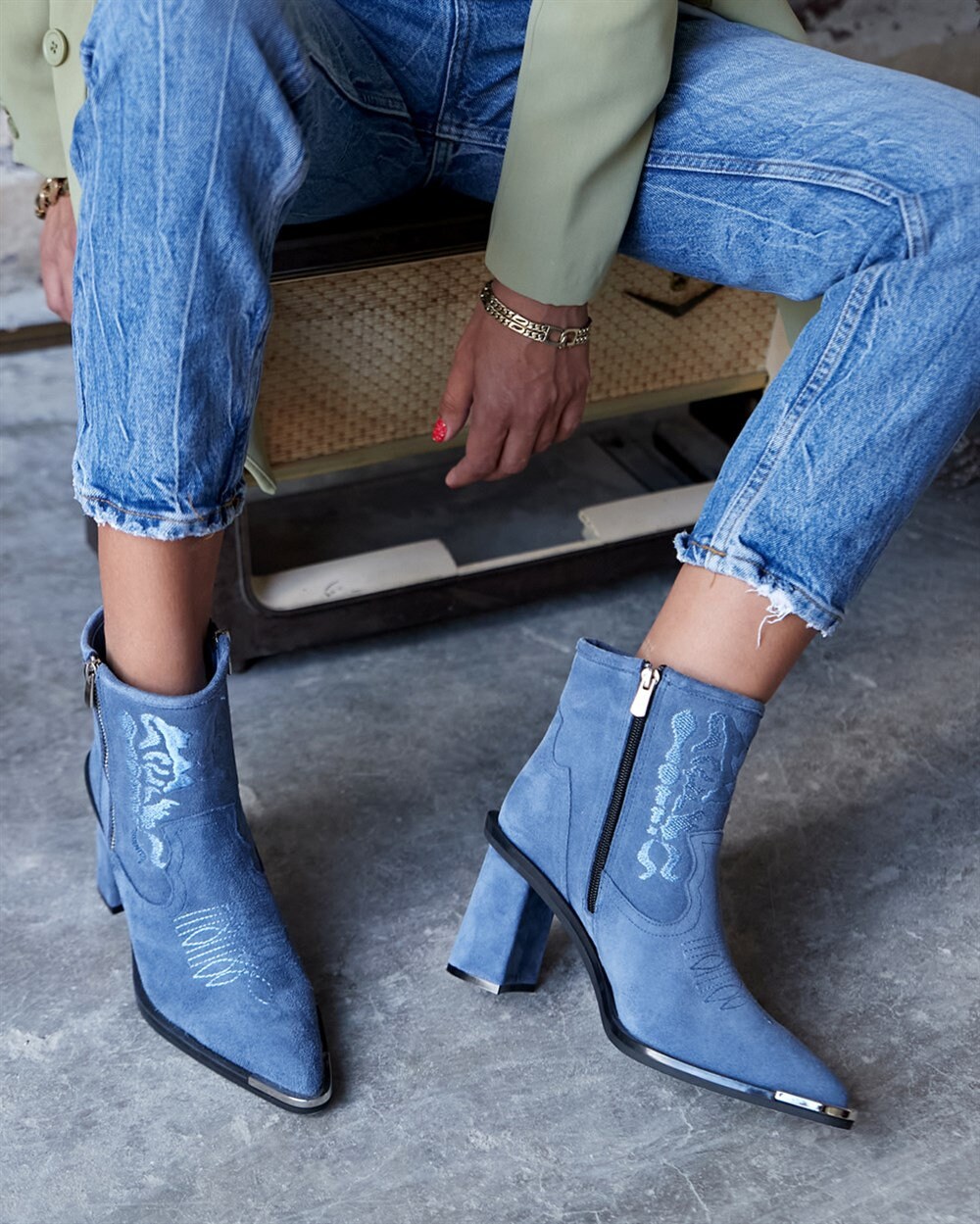 Denim boots - Etsy Nederland