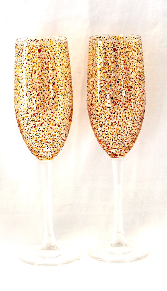 Pair of 2024 champagne flutes