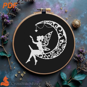 Fairy Cross Stitch Pattern: Pixie Nursery Decor (PDF Pattern)