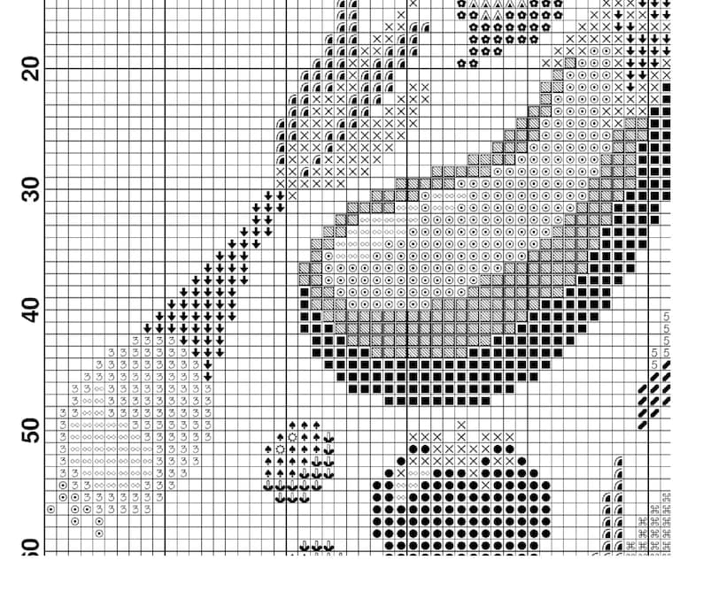 May include: Black and white cross stitch pattern featuring a panda bear design. The panda has a black and white face and black ears. The design is surrounded by black and white circles and squares.