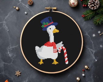 Christmas Goose Cross Stitch Pattern (PDF Download)