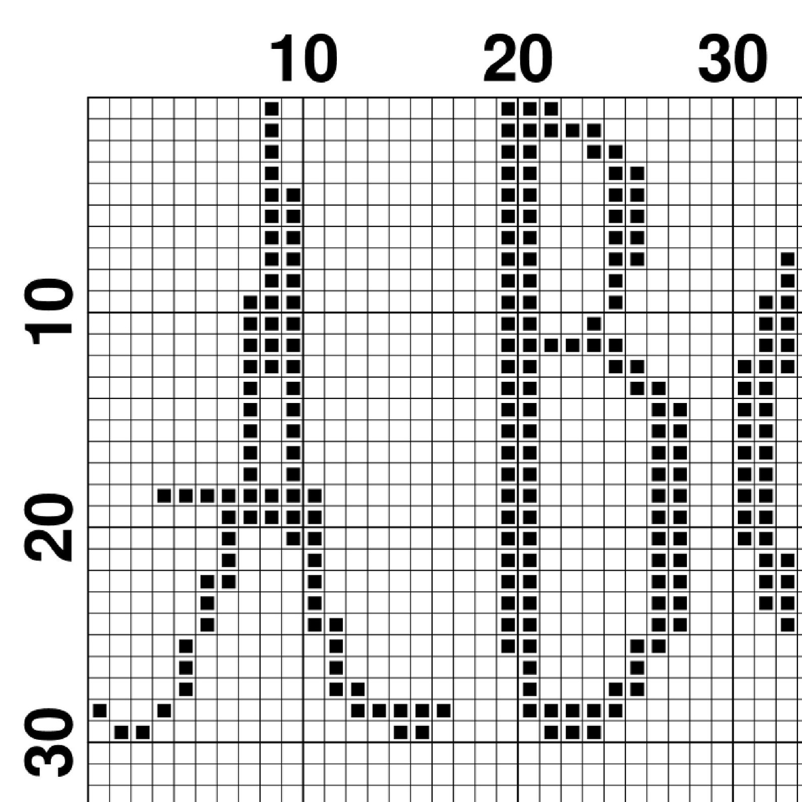 Cross Stitch Alphabet Pattern Modern Alphabet Font Cross Etsy