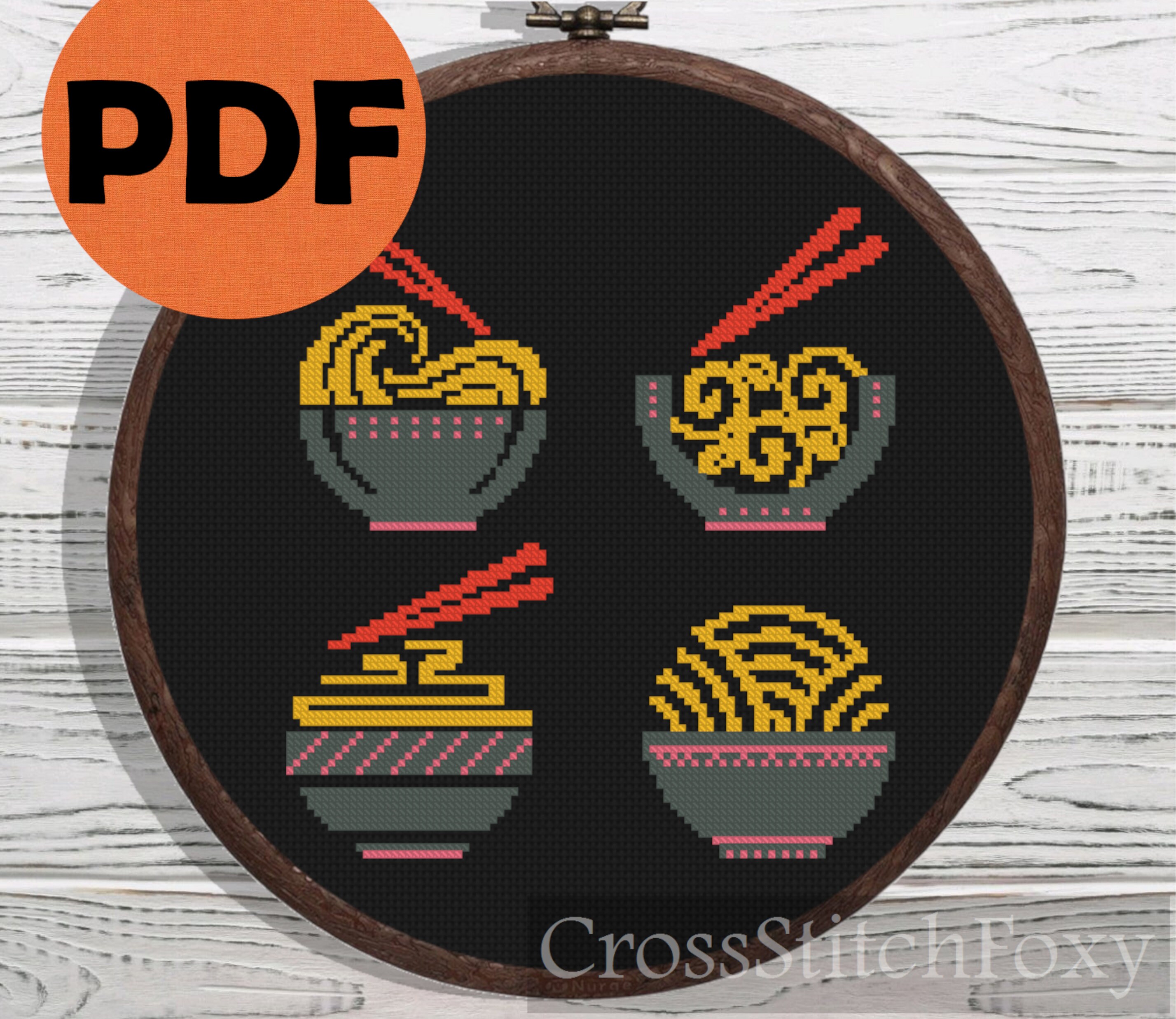 タペストリー Ramenn00dles Ramen Needlepoint Canvas - Etsy