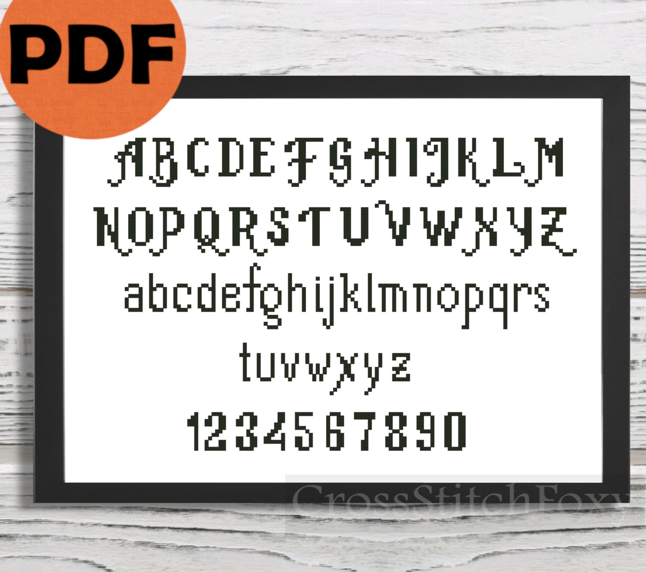 Cross Stitch Alphabet Pattern Alphabet Font Cross Stitch - Etsy UK
