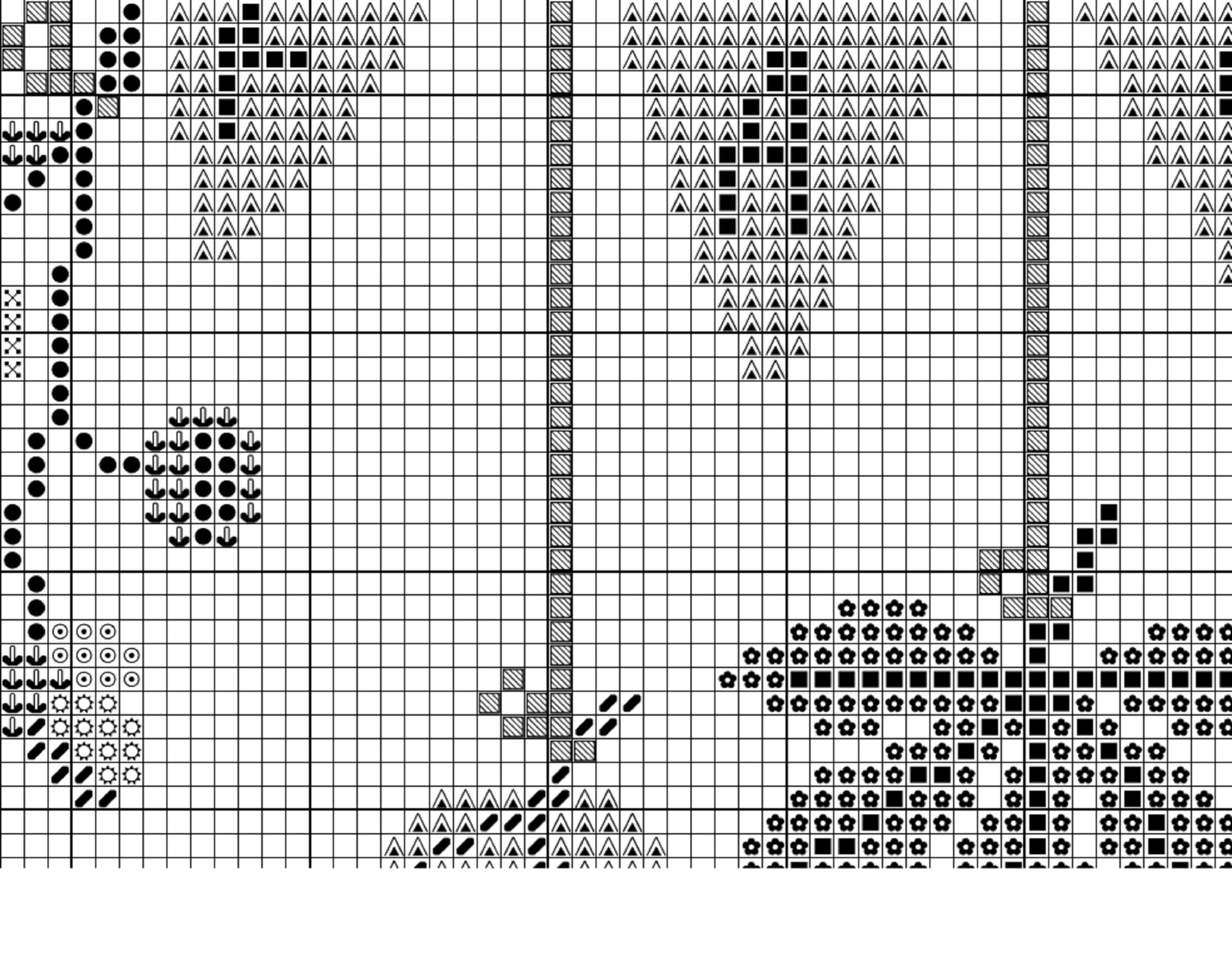 Fall Leaves Autumn Bunting Easy Cross Stitch Pattern PDF Digital ...
