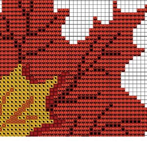 Fall Leaves Pocket Hello Autumn Cross Stitch Pattern PDF Digital ...