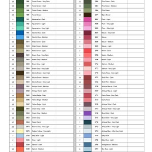 DMC Color Threads Inventory Instant Download PDF printable | Etsy