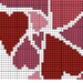 Heart Cross Stitch Patterns PDF Love Floral Heart Counted - Etsy