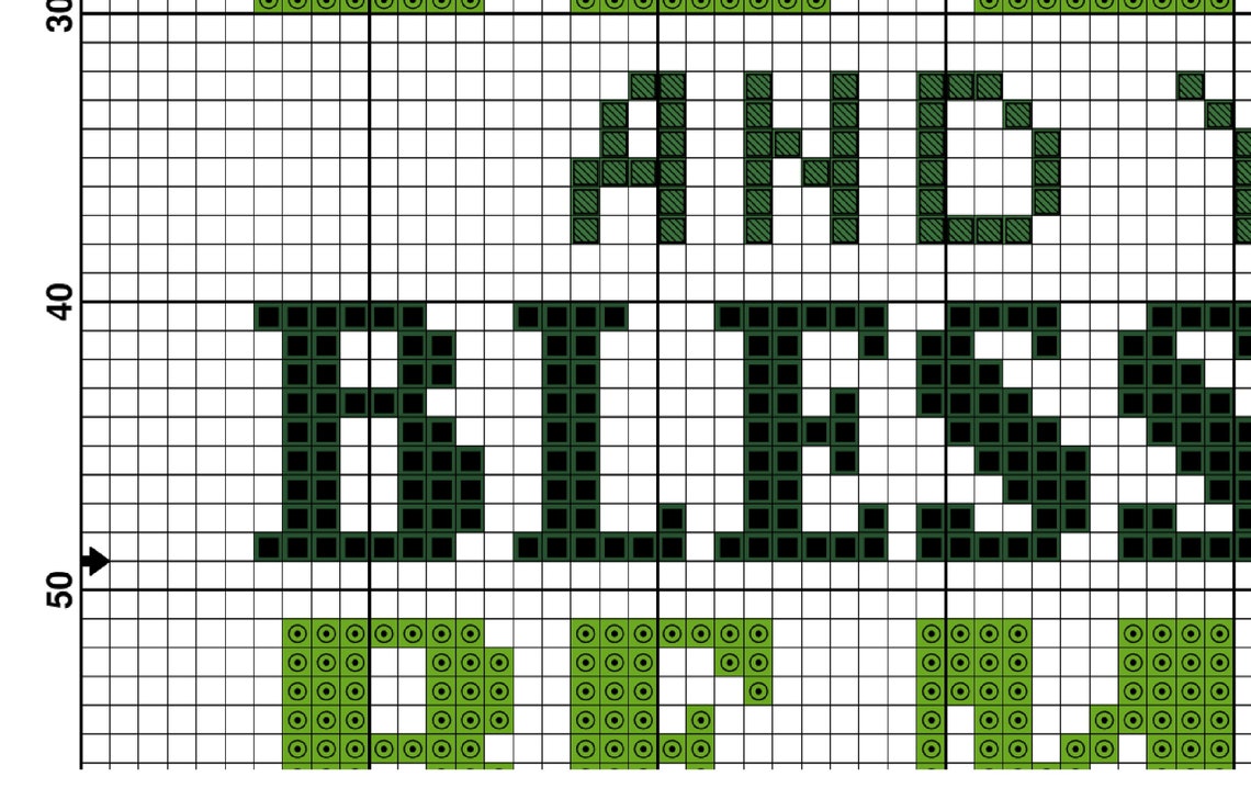 Irish Blessing Cross Stitch Pattern PDF St Patricks Day Cross Etsy