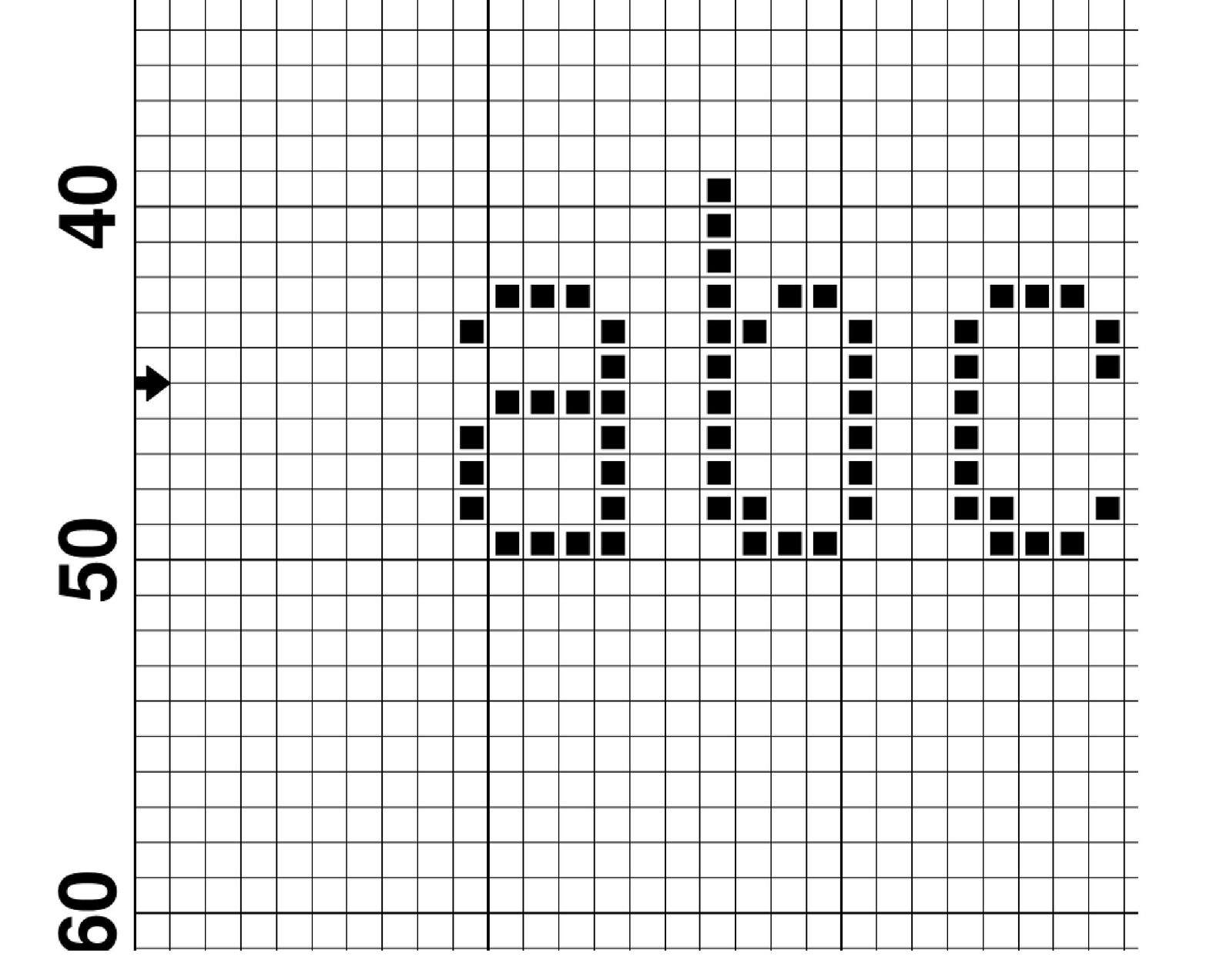 Cross Stitch Alphabet Pattern Alphabet Font Cross Stitch Etsy Canada