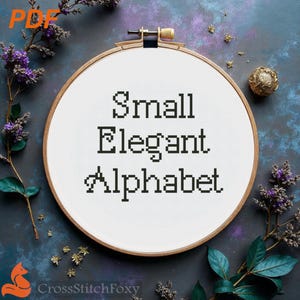 Elegant Alphabet Cross Stitch Pattern: Classic Font (PDF Pattern)
