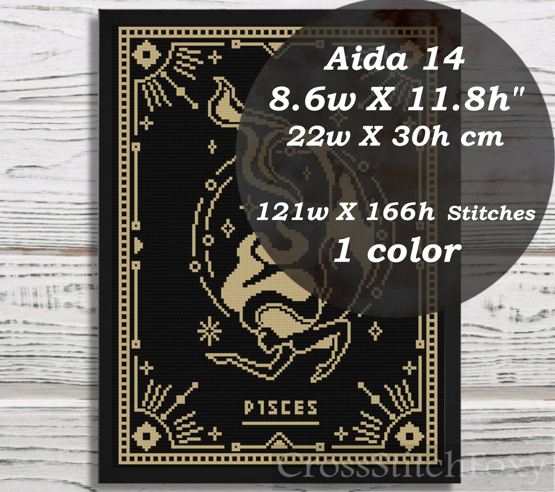 Female Zodiac 12 Cross Stitch Patterns PDF, Horoscope Sign