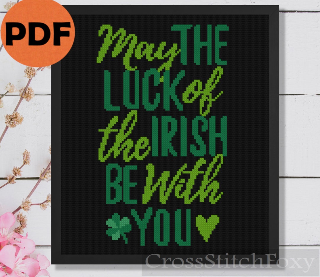 Irish Blessing Cross Stitch Pattern PDF, St Patricks Day Cross Stitch Pattern , Housewarming