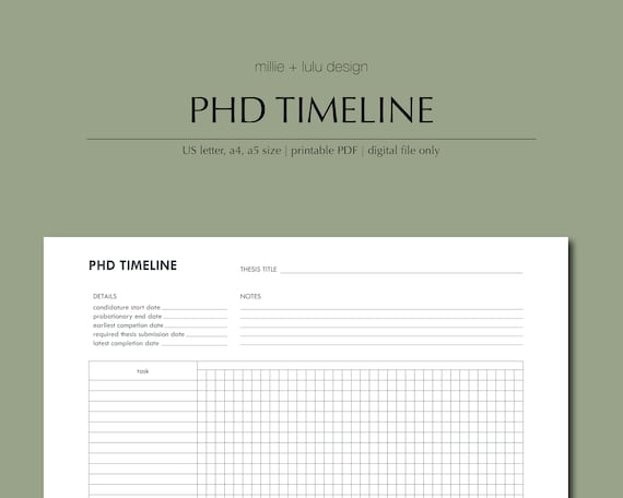 phd timeline rug