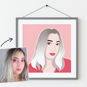 Personalisiertes Portrait, Paar Portrait , Foto-Illustration, personalisiertes Geschenk, im Wunschformat gedruckt (max.A2)