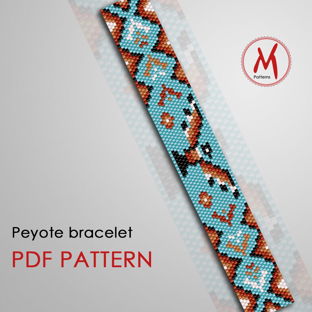 Thunderbird Peyote Bead Pattern for Bracelet Native Etsy