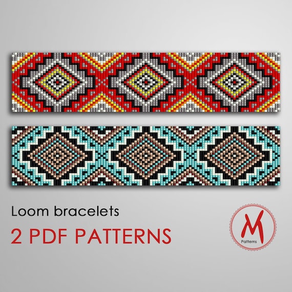 Bead Loom Pattern Native Inspired LOOM Bracelet Patterns Set 