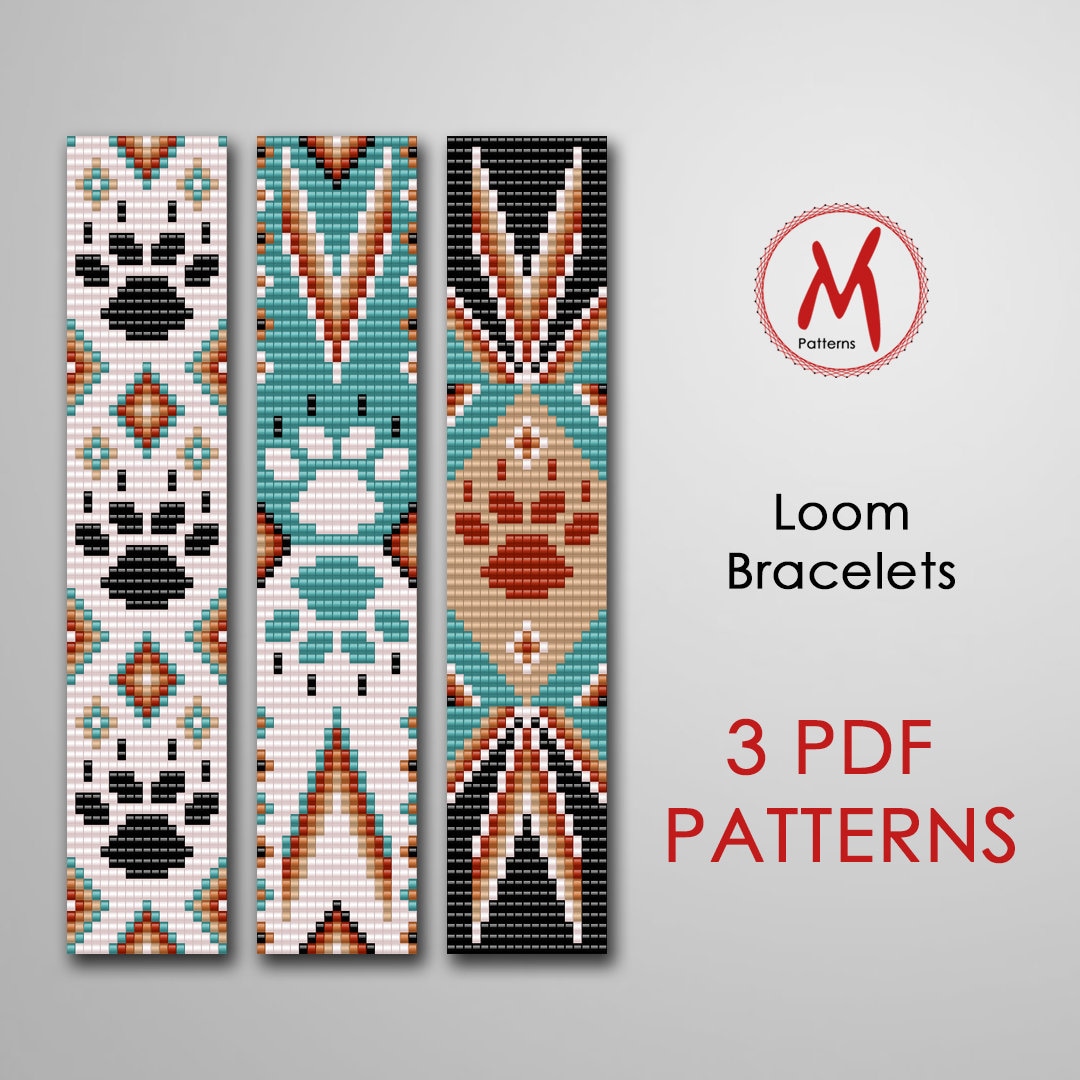 Free Bead Loom Patterns & Bracelet Ideas - Cutesy Crafts