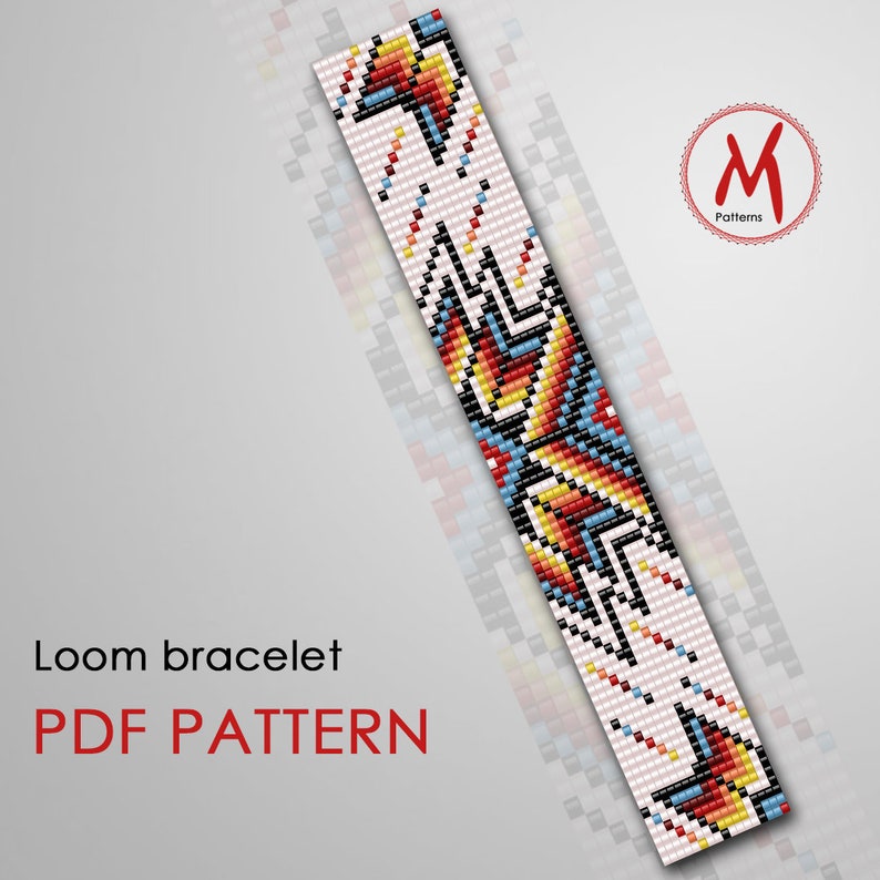 Sunset Indian Bead Pattern for Bracelet Native Inspired - Etsy
